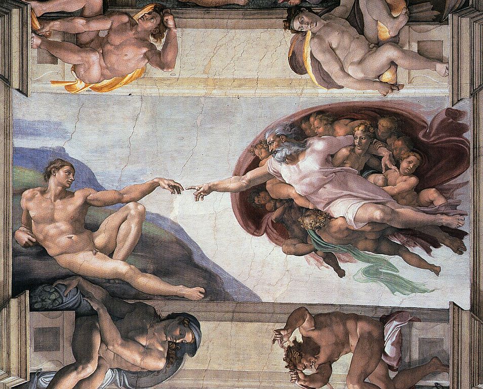 Michelangelo's Creation of Adam –