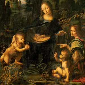 Leonardo-Virgin-Rocks-detail