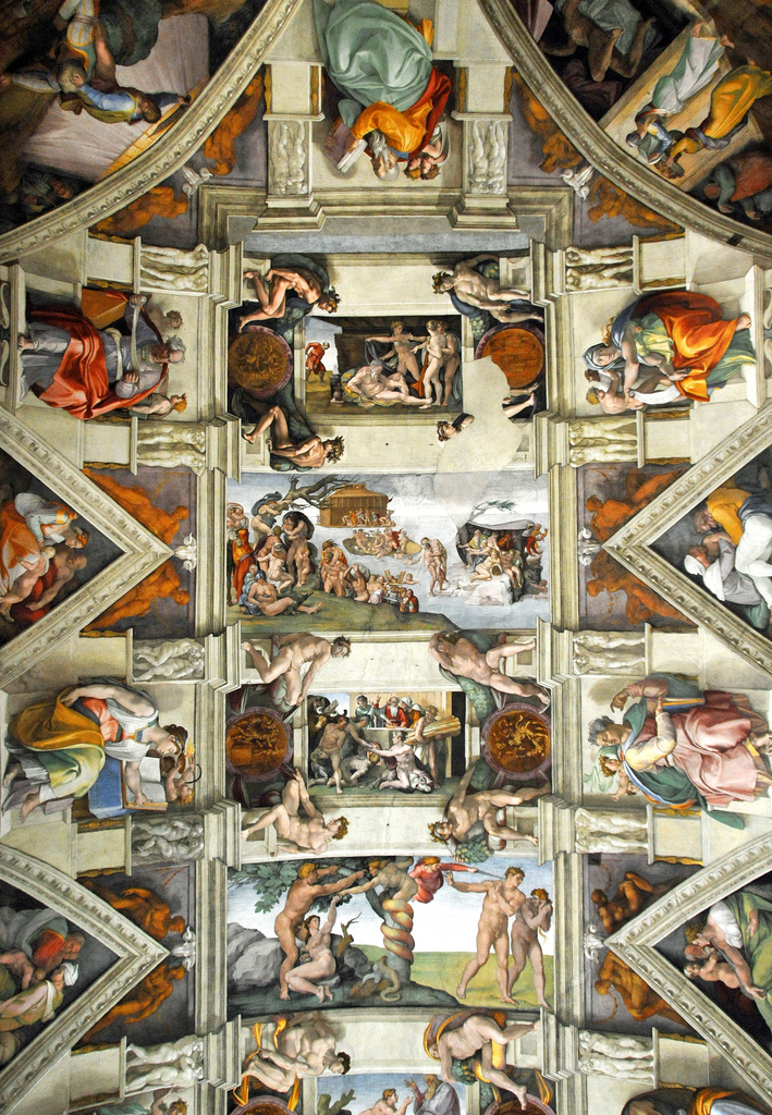 Michelangelo S Painting Of The Sistine Chapel Ceiling